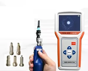 Microscopio de inspección de fibra óptica MPO 400X inspección de video + adaptador de 6 * conectores - Imagen 1 de 8