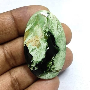 Chrome Chalcedony Natural Chalcedony Cabochon Loose Gemstone 54 Cts. ME-13484 - Picture 1 of 5