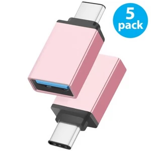 5-Pack USB3.0 to USB Type-C Data Adapter Converter For Samsung LG Google - Picture 1 of 4