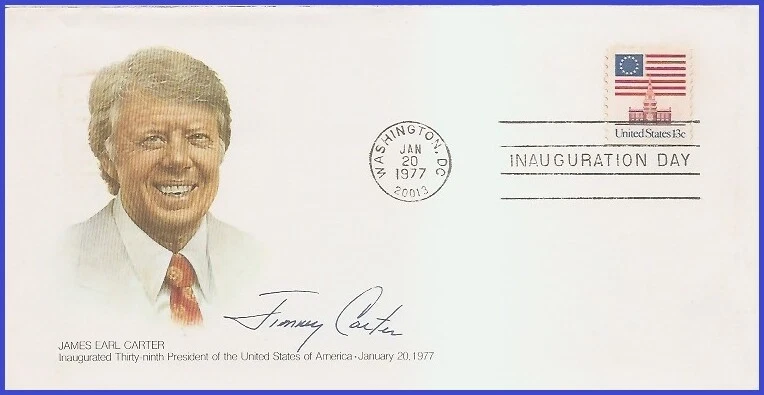 USA4 #IN30 U/A FLEETWOOD 3 FDC   Inauguration Carter 1977 - Image 1 of 1