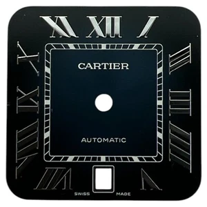 Cartier Santos genuino 39,8 mm esfera romana azul WSSA0030 - Imagen 1 de 4