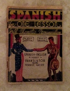 1948 Spanish in One Lesson Pocket Translator and Tourist Guide - Picture 1 of 3