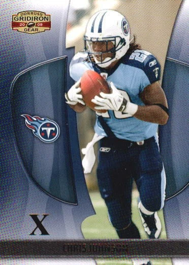 CHRIS JOHNSON 2009 DONRUSS GRIDIRON GEAR #20 Xs PARALLEL #075/100 AF2888 - Image 1 of 1