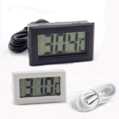 LCD Digital Temperature Thermometer Outdoor Reptile Aquarium Fish Tank Meter - Image 1 of 4