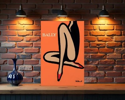 Letrero de metal pesado arte moderno Bally Shoes Villemot - 24"x16" (60x40 cm) Foto 1 de 4
