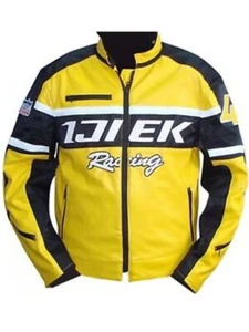 Dead Rising 2 IJIEK Chuck Greene Yellow Leather Costume Jacket for Men and Women - Picture 1 of 32