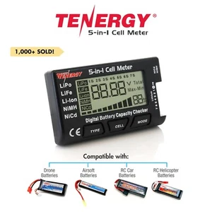 Tenergy 5-in-1 Intelligent Cell Meter Battery Capacity Checker Servo PPM Tester - Picture 1 of 8