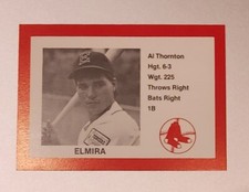 1987 ELMIRA PIONEERS (RED) CAIN #13 AL THORNTON BASEBALL CARD