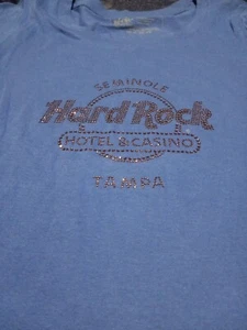 Hard Rock Hotel Seminole Tampa med. Bling Womens T Shirt  - Picture 1 of 4