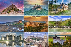 Postkarten Burgen Schlösser in Europa Bilder Fotos Deutschland Frankreich UK - Bild 1 von 10