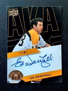 ED WESTFALL 2023-24 UD BOSTON BRUINS CENTENAIRE AKA AUTOGRAPHES #03/49 22719 - Photo 1 sur 2