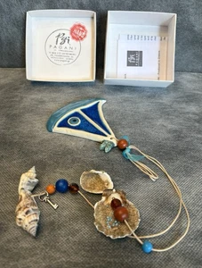 PAGANI Charm da Appendere Ceramica Fatto a Mano Malocchio Atene Grecia 2022 Nuovo! - Foto 1 di 13