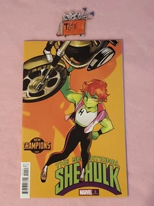 SENSACIONAL SHE HULK #1 CÓMIC MARVEL NEW CHAMPIONS VARIANTE PRIMERA APLICACIÓN HULKETTE - Imagen 1 de 8