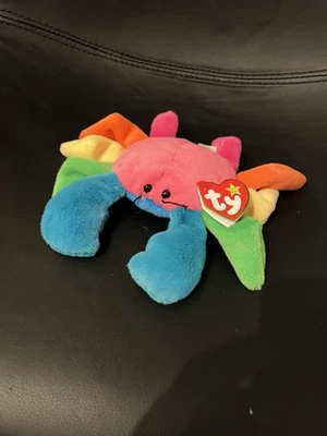 BNWT Retired Ty Beanie Baby Plush Scuttle the Multi Crab NEW Tagged Immaculate - Image 1 of 4