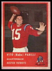 1963 Fleer #2 Vito (Babe) Parilli Boston Patriots NO RESERVE! SET BREAK! - Picture 1 of 2
