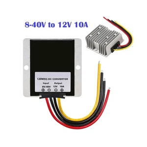  8-40V to 12V 10A DC Voltage Stabilizer Car Power Supply Regulator Waterproof - Picture 1 of 16
