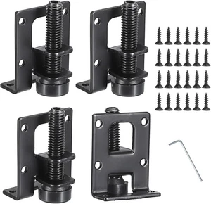 4 Stück verstellbare Möbel Nivellierfüße L-Form Schwerlast Metall Klammern - Bild 1 von 2