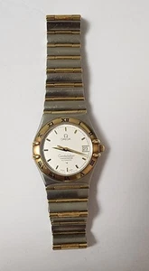 Omega Constellation Yellow Gold Plate & Stainless Steel Bracelet Watch 36mm - Picture 1 of 6