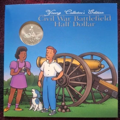 1995-S CIVIL WAR BATTLEFIELD UNCIRCULATED HALF DOLLAR Young Collector's Edition - Image 1 of 4