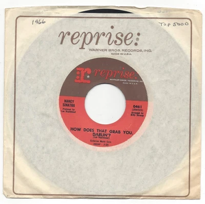 NANCY SINATRA, "HOW DOES THAT GRAB YOU DARLIN" - Image 1 of 3