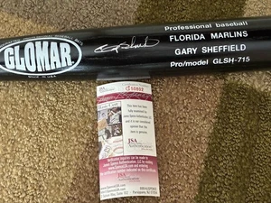 Gary Sheffield Signed Glomar Pro Model GLSH-715 Auto Bat (JSA) Marlins, Yankees - Picture 1 of 5