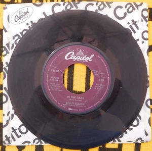 Billy Squire 45 RPM Record-In The Dark - Imagen 1 de 2