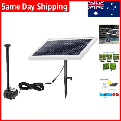 Elegant 10W Solar Powered Fountain Pump with 6 Fountain Heads for Your Garden - image 1 of 4