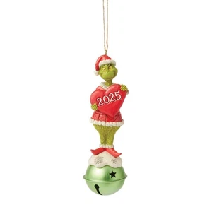 Jim Shore GRINCH AUF GLOCKE DATIERT 2025 ORNAMENT 6017075 BRANDNEU - Bild 1 von 4