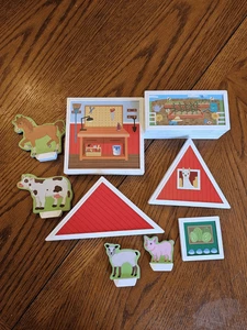 SELTENE Melissa Doug Magnetivität Magnetfliesen Gebäude MINT Spielzeug auf dem Bauernhof - Bild 1 von 1