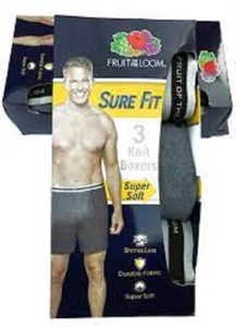 Paquete de 3 boxers tejidos para hombre Fruit of the Loom® "SEGURO Y SUPER SUAVE" EZ3P72X - Imagen 1 de 7