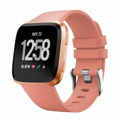 Pulseira de borracha de silicone de substituição para relógio Fitbit Versa 1 2 Lite - Imagem 1 de 4