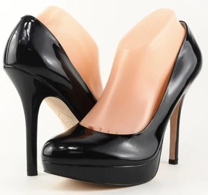 200 $ Joan & David FLIPP schwarze Lackleder Designer High Heel Plateau Pumps 10 - Bild 1 von 4