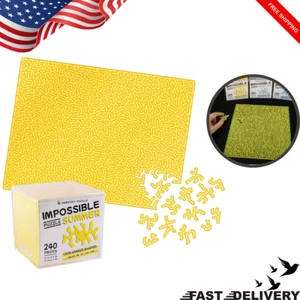 Impossible summer Yellow Acrylic 240 Pieces Non Repeat Shape Difficult Puzzle fo - Picture 1 of 9