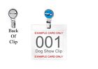 Embrer E-Jet refp1 DOME on a Dog Show Ring Clip and Number Card Holder