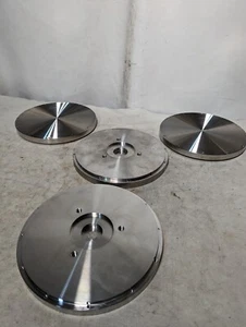 10 inch diameter raised female face blind flange with grooved flat face on rever - Picture 1 of 10