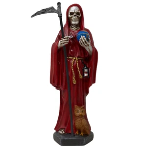 Santa Muerte 12" Holy Death Skull Resin Figure - Picture 1 of 2