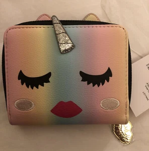 Betsey Johnson Ombré Pastel Multi-Color Sassy Unicorn Girl Wallet NWT - Picture 1 of 12
