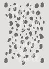 Cheetah print pattern stencil 190 micron mylar XL A2 A3 A4 A5