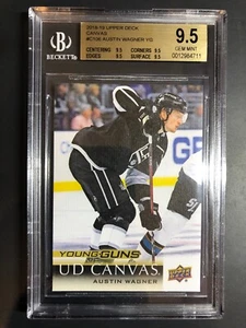 UD Austin Wagner Young Guns 2018-19 lona novato BGS 9,5 True Gem - Imagen 1 de 2