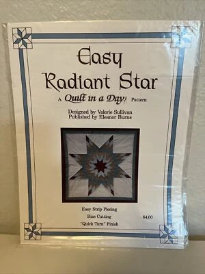 Eleanor Burns Easy Radiant Star Quilt Pattern, Valerie Sullivan Easy Strip - Image 1 of 4