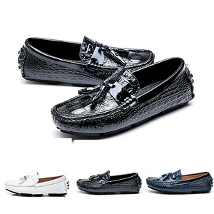 Mens Gommino Loafers Moccasins Driving Pumps Shiny Leather Casual Outdoor Shoes