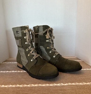 SOREL Olive Major Carly Boots Women’s Size 9 Combat NL2158-383 NWOT - Picture 1 of 7