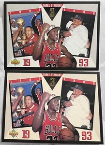 (2)1993-94 Upper Deck #SP4 Bulls Third NBA Championship mit Pippen Michael Jordan - Bild 1 von 2