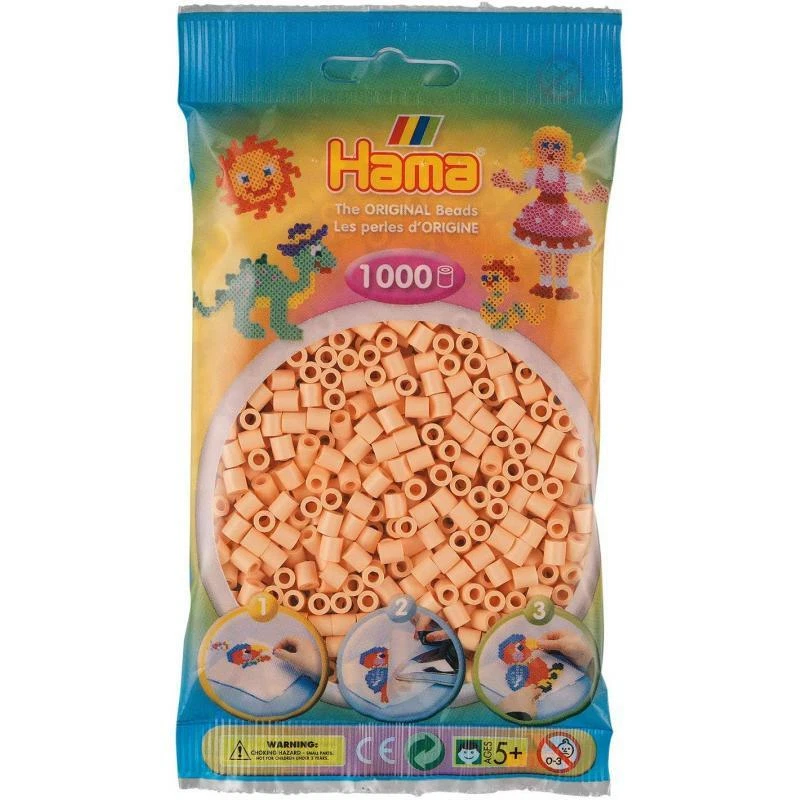 Hama Midi 207-78 Bügelperlen 1000 Stk. helle Hautfarbe