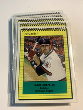 LARRY GONZALES 1991 ProCards Midland Angels PWE SHIP