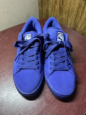 SZ 6 - Puma Suede Classic  Jr Spectrum Blue-Puma Silver 355110 17 NWT Retro - Image 1 of 4