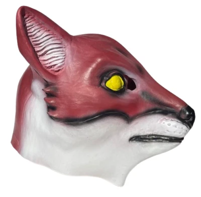 Deluxe WOODLAND FOX RUBBER MASK Adult Costume Red Dog Wolf Full Head Wild Animal - Image 1 of 4