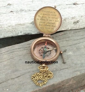 Lot of 25 Pc Antique Brass Compass,Nautical Compass,Best for Christmas Gift - Picture 1 of 2