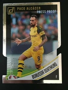 2018-19 Panini Donruss Press Proof Die Cut 64 Paco Alcacer ed/100 DORTMUND BVB - Bild 1 von 2