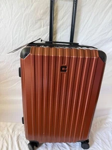 $440 CHAMPS 25" Element Copper Hardside Luggage Medium Suitcase TSA Built In - Picture 1 of 7